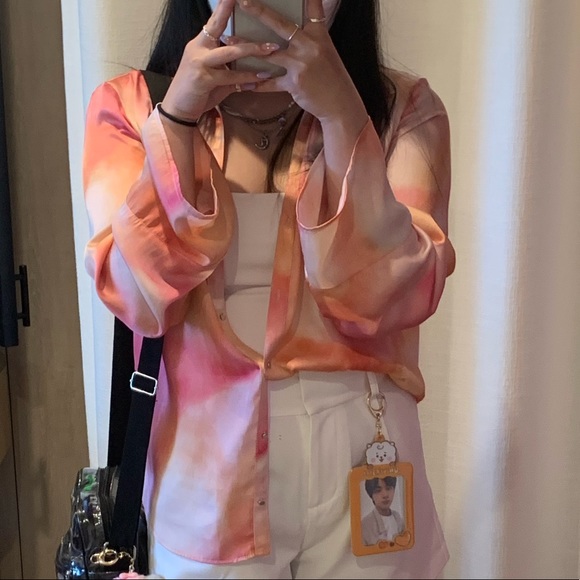 Zara Tie Dye Print Blouse - Picture 5 of 5